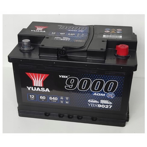 Akumulator YUASA Start Stop AGM 12V- 60Ah D+ 242x175x190