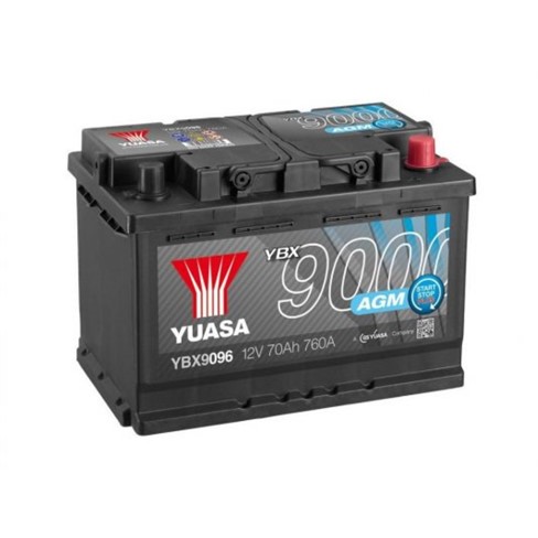 Akumulator YUASA Start Stop AGM 12V- 70Ah D+ 278x175x190