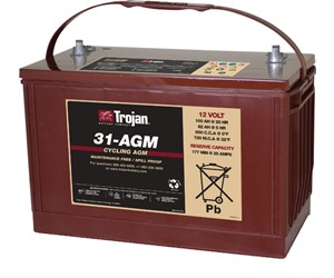 Trakcijska baterija TROJAN 12V- 82/100Ah 31-AGM DT 341x174x233