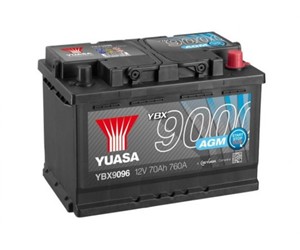 Akumulator YUASA Start Stop AGM 12V- 70Ah D+ 278x175x190